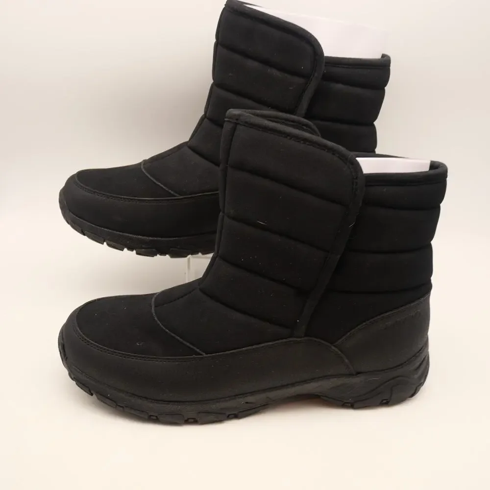 Lands' End  Men's Boots Expedition WP Insulated  Winter Boots Black 10 WIDE NEW